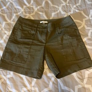cabi Olive Green Midrise Shorts